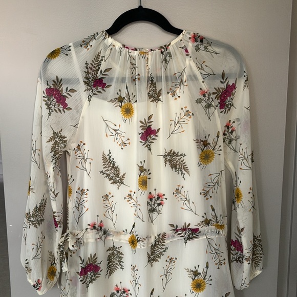 Uniqlo Maxi/Midi Floral & Cream Flowy Dress, Size XS - Picture 9 of 9